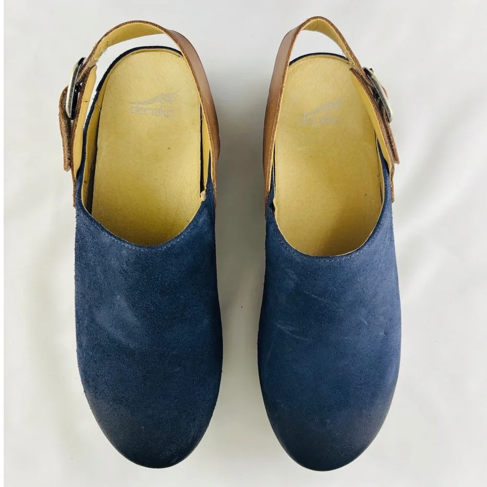New Dansko Merrin Blue Slingback Mule Comfort Shoes Women's Size 42 | 11.5 - Picture 2 of 10
